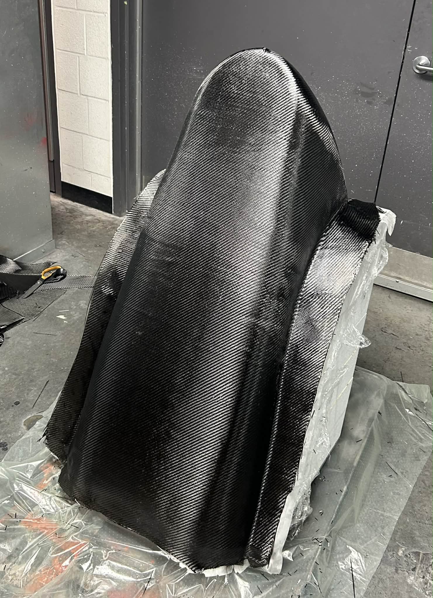 Carbon fiber wet layup process