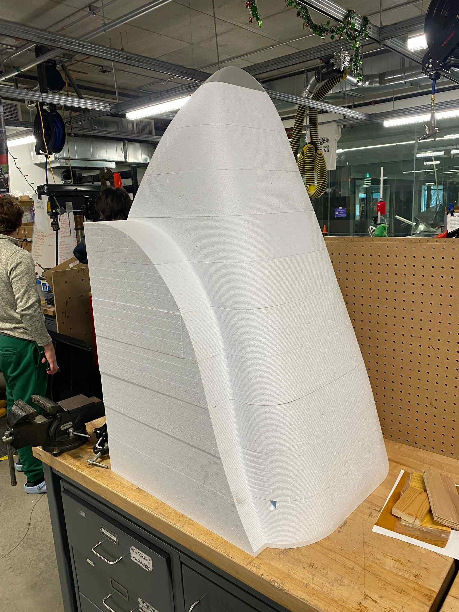 CNC-machined foam plug mold